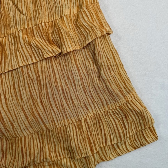 Lulus Downright Darling Striped Tiered Skirt Halter Mini Dress Womens Size L NWT - Picture 9 of 13